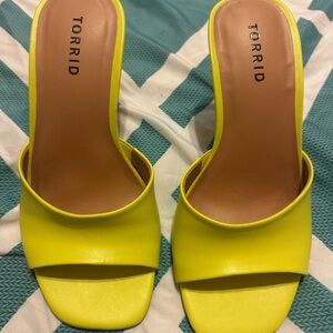 Torrid Bright Citron Mules